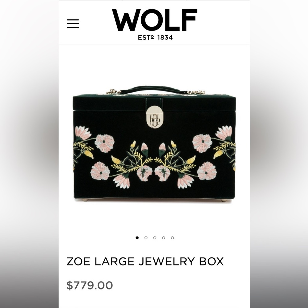 WOLF jewelry box